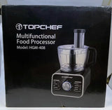 TOPCHEF 1100W Multifunctional Food Processor with 3.5L Bowl & 1.5L Blender Jug, Blender, Chopper, Mixer, Coffee Grinder, Citrus Juicer, Knead Dough Blades, Shredder, Slicing Attachments - Imported from UK