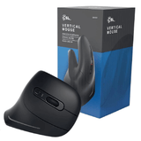 CSL Wireless Vertical Mouse, Bluetooth Optical Sensor, 1000-2400 DPI, 8 Buttons, Compatible with PC & Mac - Imported from UK