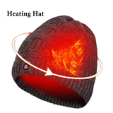 DUKUSEEK Heated Hat with 7.4V Rechargeable Battery, Electric Winter Heated Beanie for Men & Women - Imported from UK