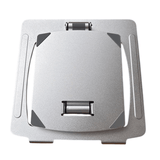 Babacom Laptop Stand, Ergonomic Foldable Computer Stand with Adjustable Height, Ventilated Aluminum Alloy Laptop Riser Desktop Stands Compatible with MacBook Air Pro, All 10-16" Laptops (Amazon Container Product Without Box) - Imported from UK