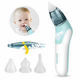 Vancocon Baby Nasal Aspirator 2 In 1 & Ear Wax Remover With Reusable Snot Sucker Nozzles For