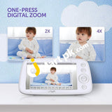 Vava Video Baby Monitor 720P 5 Hd Display Ips Screen Two-Way Audio One-Click Zoom Night Vision &