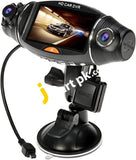 Vehicle Blackbox Dvr With Dual Camera 2.7 Lcd G-Sensor Ir Night Vision Gps High Definition Car Kit