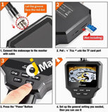 Endoscope With 3 Ips Color Lcd Monitor Volador 3Mp 1080P Camera Industrial 3M Borescope 5.5Mm