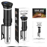 VPCOK Sous Vide Cooker, 1000W Immersion Circulator Sous Vide Machine, Accurate Temperature & Time Control Slow Cooker, Cookbook Included - Imported from UK