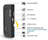 Wavlink Usb 3.0 Universal Dual Display Docking Station Support Hdmi / Dvi Vga 6 Ports External