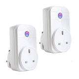 WiFi Smart Socket (Pack of 2) 10A UK Plug, iOS Android App Remote Compatible with Alexa, Google Home, IFTTT Control for Home Automation - Imported from UK