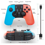 STOGA Wireless Controller for Nintendo Switch, Rechargeable Wireless Switch Pro Controller Gamepad Joystick for Switch with 6-Axis Turbo Dual Shock Gyro Axis - Imported from UK