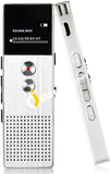 Agptek 8Gb Digital Voice Recorder With Built-In Speaker Silver - Imported From Uk