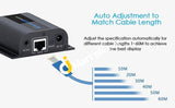 Agptek Lkv372Pro Hdbitt Hdmi Extender 1080P Transmission Up To 60M/196 Ft Over Single Cat6 Network