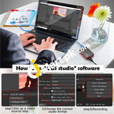 Agptek Usb 3.0 Hdmi Hd Video Capture 1080P 60Fps Game Recorder Box For Live Streaming Windows Linux