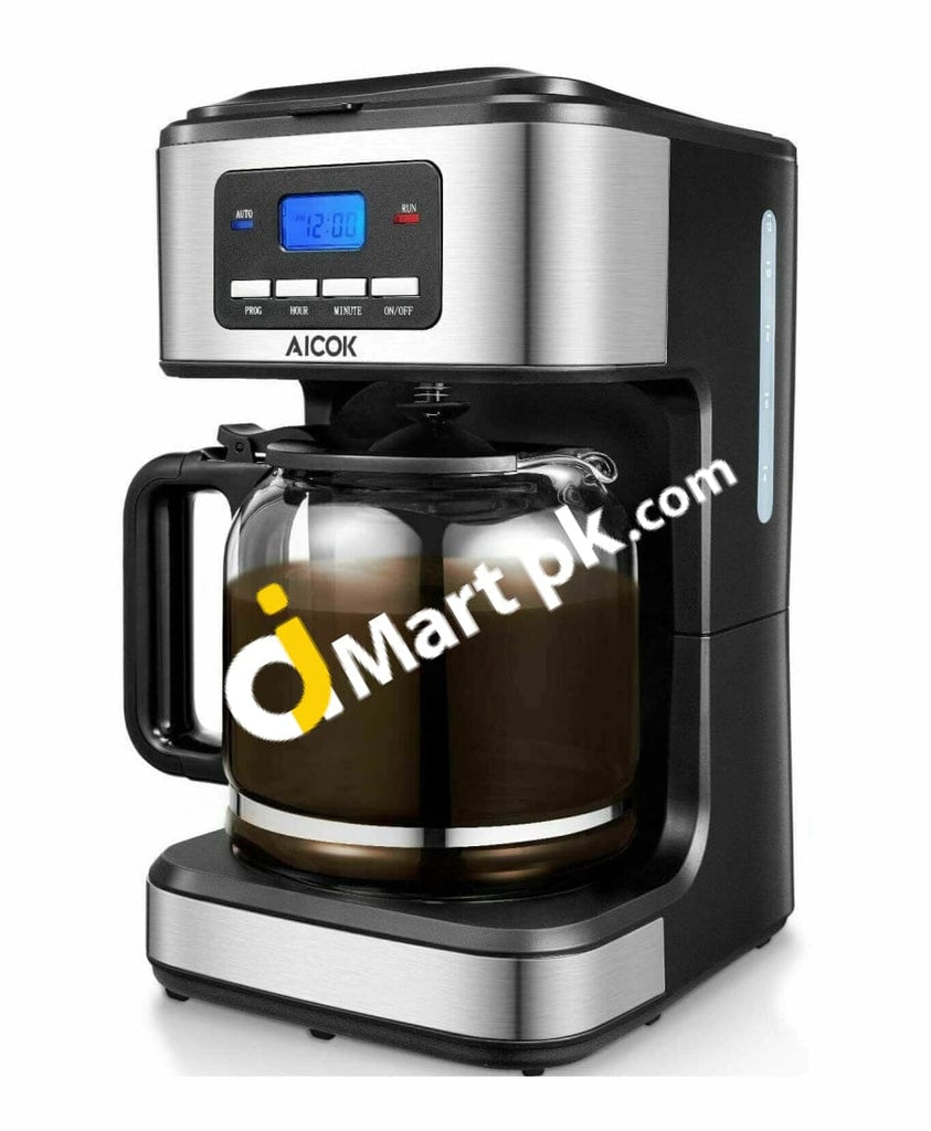 AICOK Filter Drip Coffee Machine with Permanent Glass Jug 900w Impor