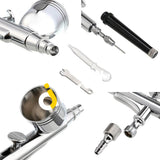 Airbrush Dual Action Gravity Feed 0.3Mm For Art Painting Tattoo Nail Without Compressor - Imported