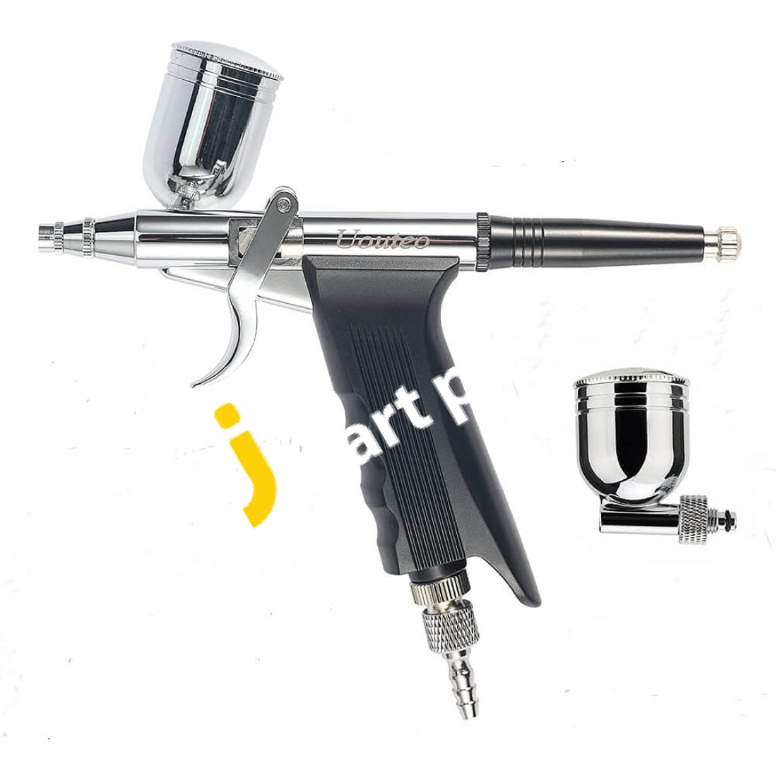 Airbrush Trigger Gun Air Brush With 0.3 Mm Needles 7Cc & 10 Cc Cup For Art Painting Tattoo Cake