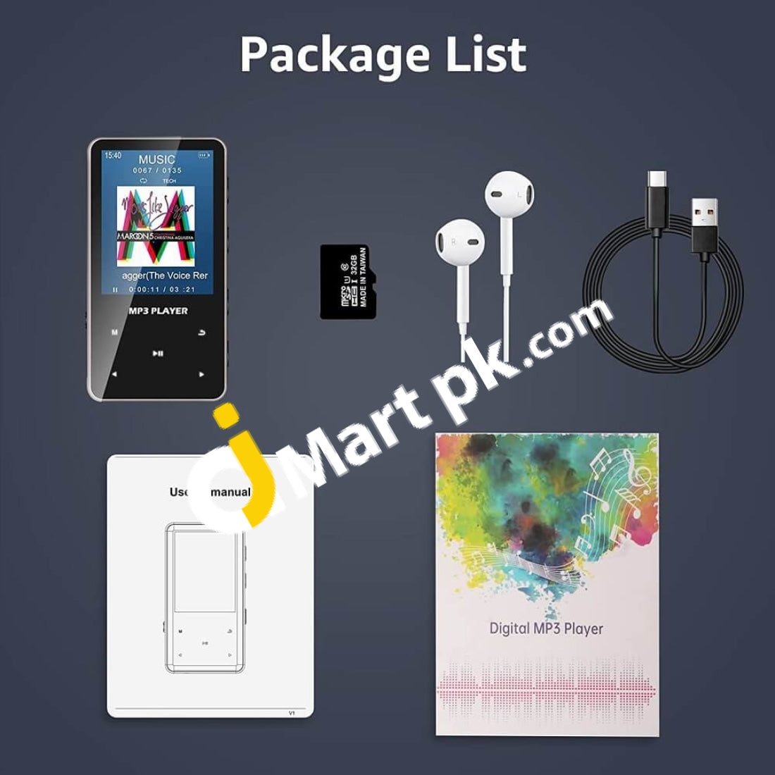 32GB Mp3 Player with Bluetooth 5.0 - Portable Digital Lossless