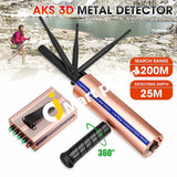 Aks 3D 1200M Long Range Underground Scanner 25M Detecting Depth Portable Gold / Metal Detector -