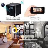 Wireless Wi-Fi Security Camera Clock Hd 1080P Night Vision - Imported From Uk