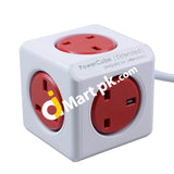 Allocacoc Powercube Extended 3M 5Way Wall Socket Adapter (Non-Usb) - Imported From Uk