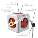 Allocacoc Powercube Extended 3M 5Way Wall Socket Adapter (Non-Usb) - Imported From Uk