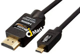 AmazonBasics 2M High-Speed Micro-HDMI to HDMI TV Adapter Cable with Ethernet - Imported from UK