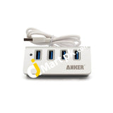 Anker 4 Port Portable Aluminum Usb 3.0 Hub With 2 Feet Cable For Pc Computer Laptop - Imported From