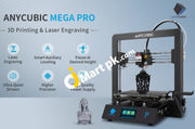 ANYCUBIC Mega Pro 2-in-1 3D Printer & Laser Engraver, 4th Gen 3D Printer with Smart Auxiliary Leveling, Printing Size 8.27 x 8.27 x 8.07