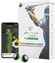 Arccos Caddie Golf's Smart Sensors (3rd Generation) Featuring Golf's Best On Course Tracking System The First-Ever A.I. Powered GPS Rangefinder - Imported from UK