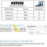 Arteck Hb216 Bluetooth Keyboard With Built-In Touchpad For Microsoft Surface Go - Imported From Uk