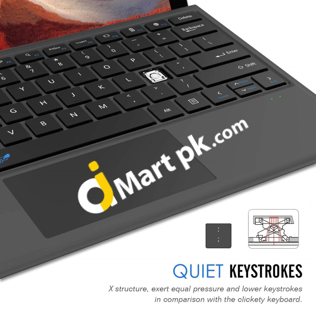 Arteck Hb187 Bluetooth Keyboard With Build-In Touchpad For Surface Pro - Imported From Uk