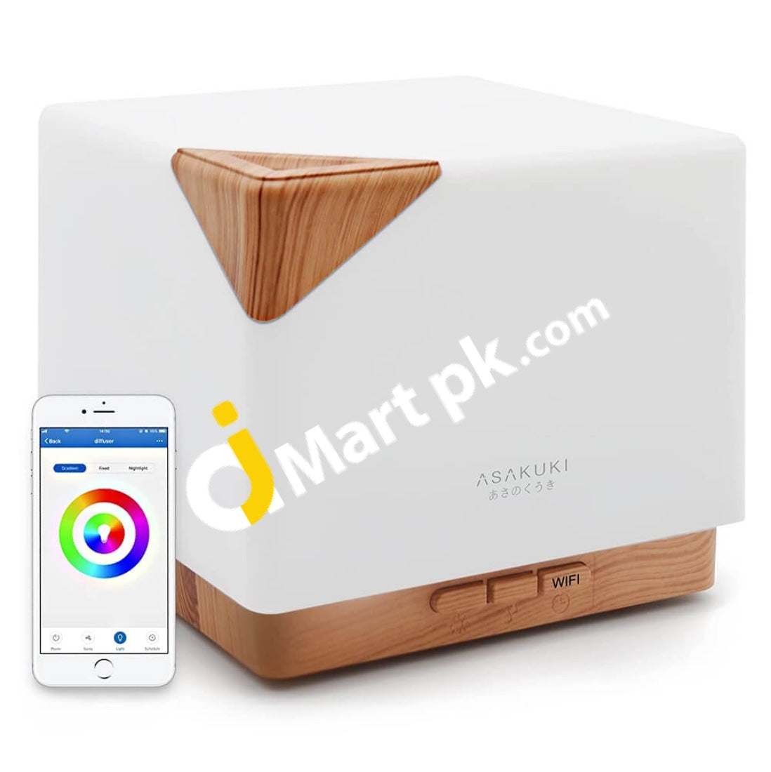 Asakuki Smart Wifi Essential Oil Aromatherapy Diffuser 700Ml Connect With Alexa & Google Home -