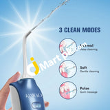 Dental Water Flosser Atmoko Portable With 4 Tips & 270Ml Tank - Imported From Uk