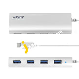 Aukey Superspeed 4-Port Usb 3.0 Hub With Type-C Adapter - Imported From Uk