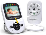 Babysense Video Baby Monitor With 2 Cameras 2.4 Lcd Infrared Night Vision 2-Way Talk Room