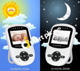 Babysense Video Baby Monitor With 2 Cameras 2.4 Lcd Infrared Night Vision 2-Way Talk Room