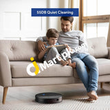 Bagotte Smart Self-Charging Robotic Vacuum Cleaner Upgraded 1500Pa Strong Suction Super Quiet Auto