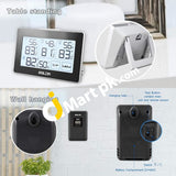 Baldr Wireless Digital Indoor/Outdoor Thermometer Hygrometer With 3 Sensors Real-Time Humidity Meter