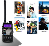 Baofeng Uv-5R+ Plus Two Way Radio Long Range Walkie Talkie For Adults Rechargeable With Earpiece