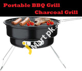 Barbecue Grill Portable Round Mini Stainless Steel BBQ Rack Charcoal Grill, Camping BBQ Tool - Imported from UK