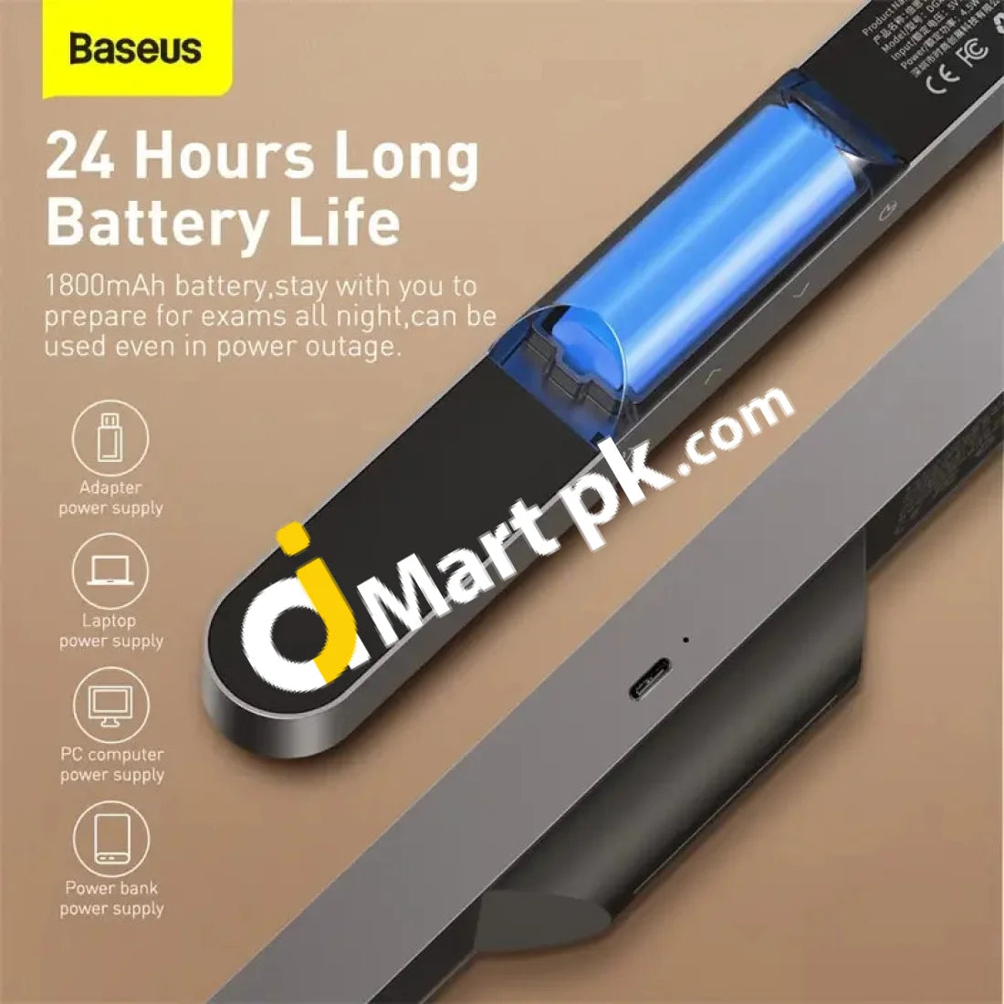 Baseus Magnetic Dimming Charging Desk Lamp - Imported From Uk