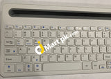 Battop B021 Ultra-Slim Wireless Bluetooth Keyboard With Multi-Touch Touchpad - White Imported From