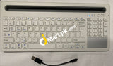 Battop B021 Ultra-Slim Wireless Bluetooth Keyboard With Multi-Touch Touchpad - White Imported From