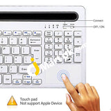 Wireless Bluetooth Keyboard With Touchpad (White) - Imported From Uk