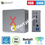 Beelink Mini-Pc Windows 10 Desktop Computer Intel Apollo Lake Celeron J3355 4Gb Lpddr4 + 64Gb Emmc