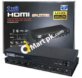 Belfen 1X8 Hdmi Splitter With Full Ultra Hd 4K/2K & 3D Resolutions - Imported From Uk