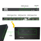 Belfen 1X8 Hdmi Splitter With Full Ultra Hd 4K/2K & 3D Resolutions - Imported From Uk