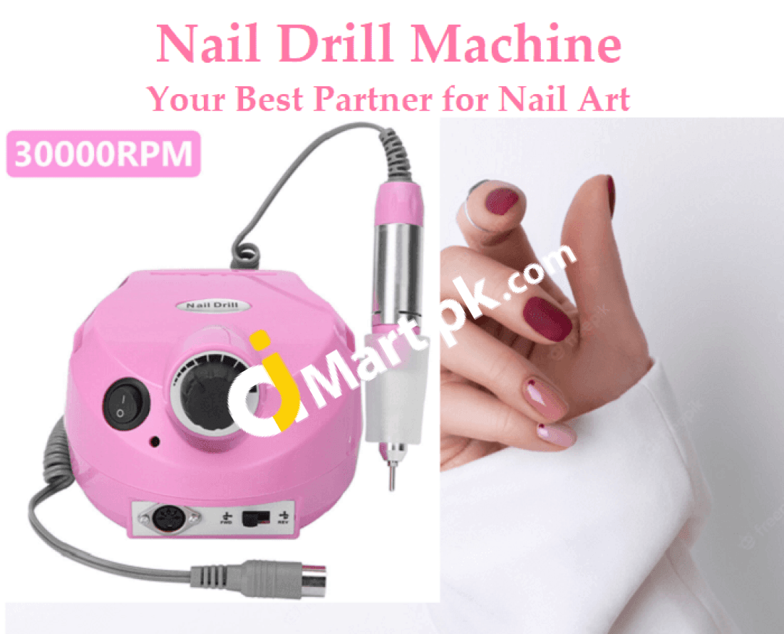 Nail Drill Machine Belle 30 000Rpm Electric Art File Salon Manicure Pedicure Kit - Imported From Uk