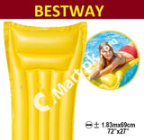 Bestway Float Lounge Swim Beach Pool Matte Finish Air Bed Mat 72 Inch X 27 Inflatable - Imported