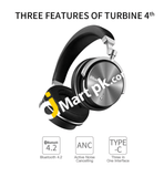 Bluedio T4 (Turbine) 4Th Generation Active Noise Cancelling Over-Ear Wireless Bluetooth Headphones