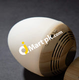 Bluetooth Speaker + Night Light With Magnetic Wooden Base Egg Shape - Imported From Uk