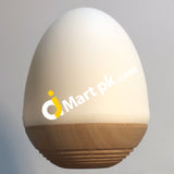 Bluetooth Speaker + Night Light With Magnetic Wooden Base Egg Shape - Imported From Uk